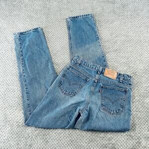 Vintage LEVI'S Orange Tab High Rise Student 550 Relaxed Fit Mom Jeans 28 Light